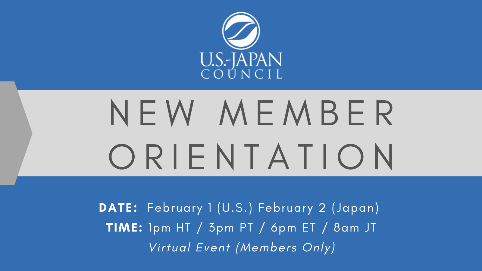 New Member Orientation U.S. Japan Council